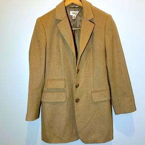 Talbots camel hair blazer 2 petite